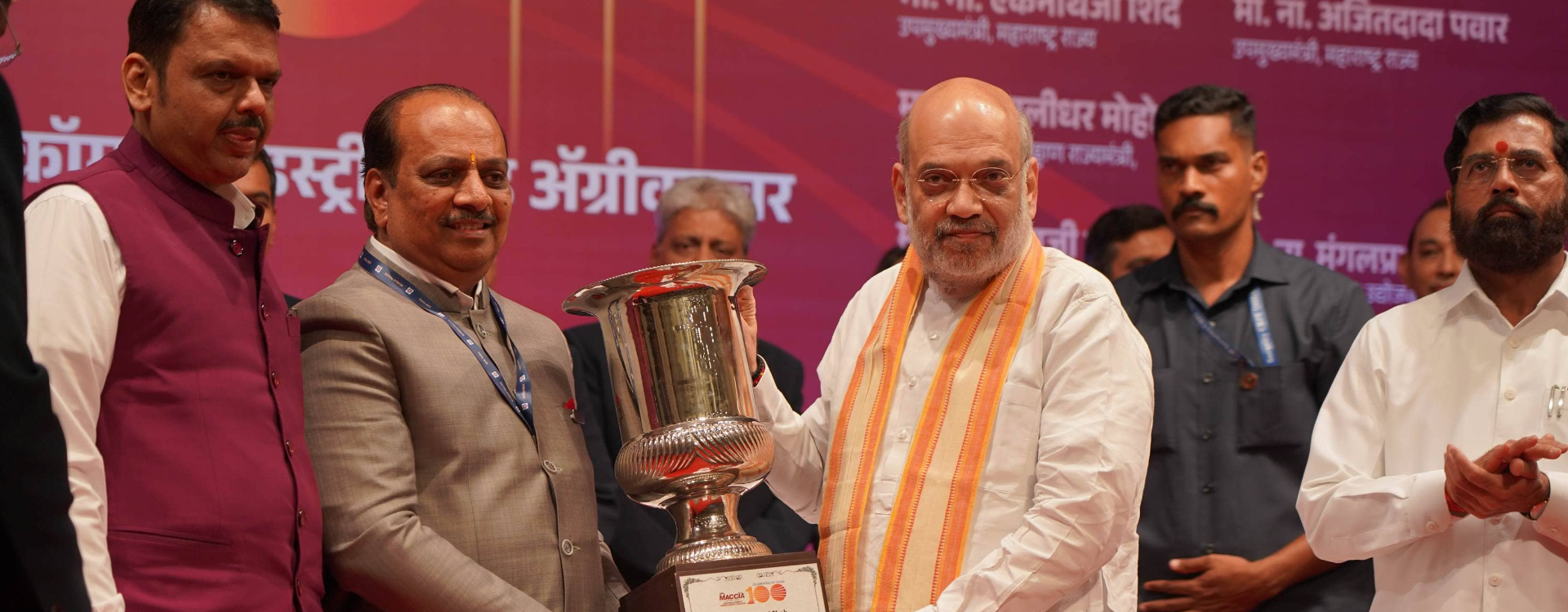 Shri. Lalit Gandhi receiving the Presidential C
